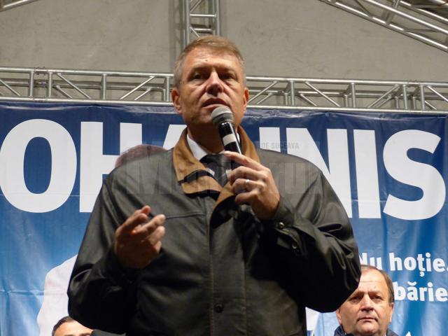Candidatul Alianţei Creştin Liberale pentru funcţia de preşedinte al României şi liderul PNL, Klaus Iohannis