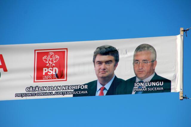 Banner cu Ion Lungu