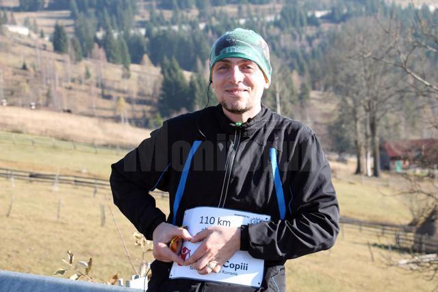 Tandin Cernica a avut parte de o cursă dificilă, dar la final a fost primit într-un mod aparte la Suceava după 110 km de alergare