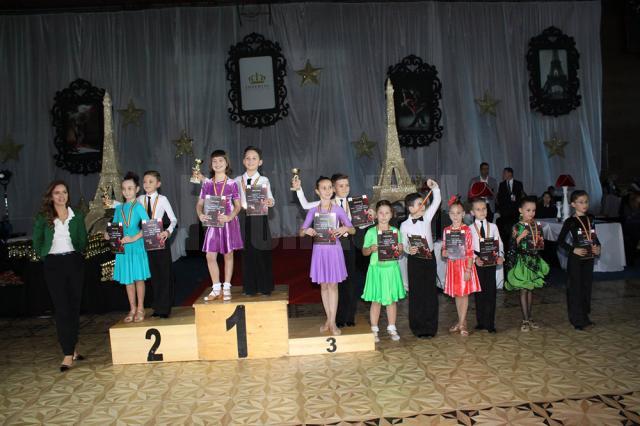 Suceveni de 8 -11 ani, pe primele două locuri la concursuri naţionale de dans sportiv