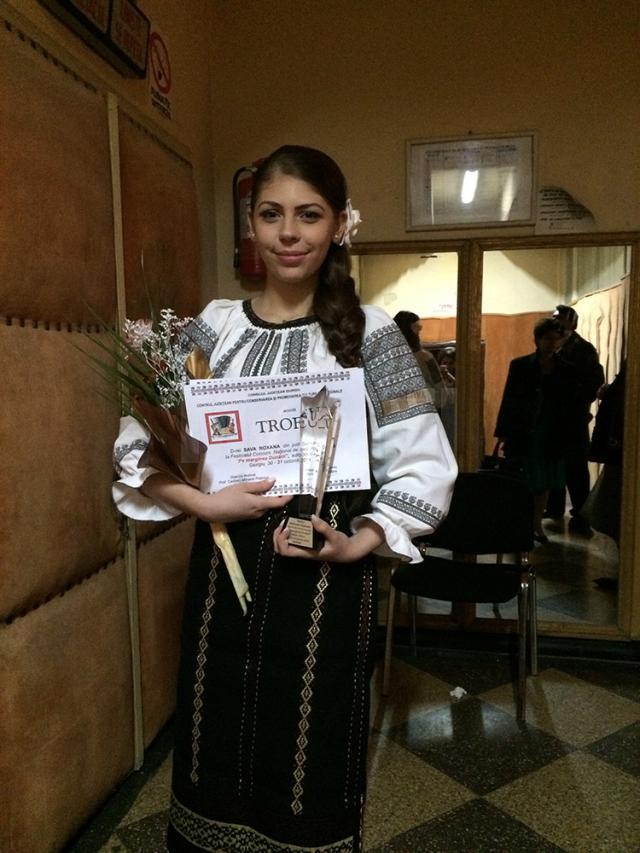 Roxana Sava a câştigat trofeul Festivalului Naţional „Pe marginea Dunării”