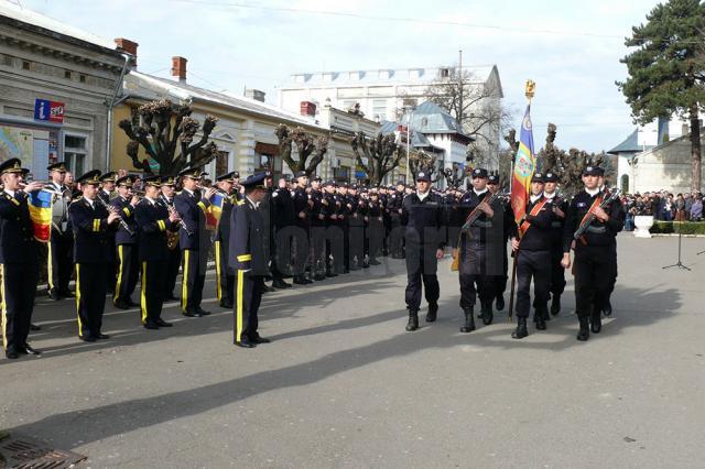 A şaptea serie de elevi jandarmi a depus jurământul militar