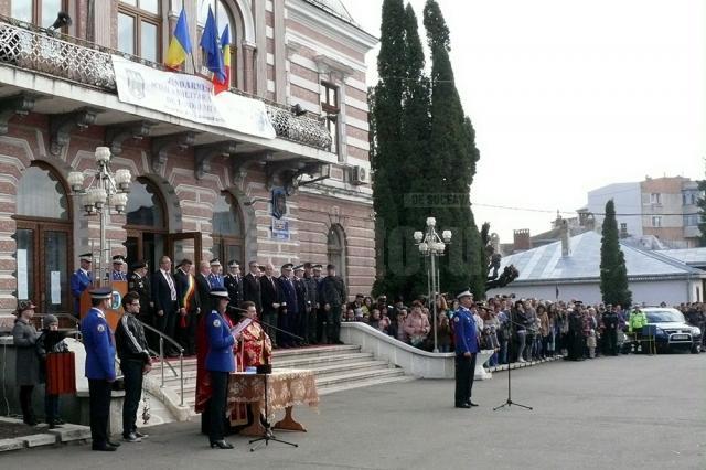 A şaptea serie de elevi jandarmi a depus jurământul militar