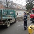 Conductă de gaz lovită de un buldoexcavator pe strada Călăraşi