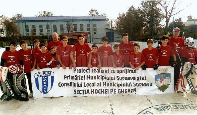Echipa sub 12 ani a CSM Suceava a început noul sezon pe gheață