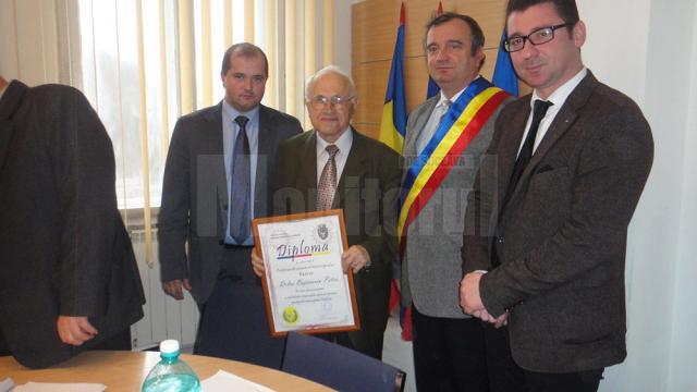 Profesorul Petru Bejinariu – Cetăţean de Onoare al municipiului Rădăuţi
