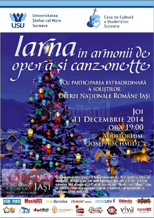 Concert al Operei Naționale din Iași, la Universitatea Suceava