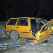 Maşina în care se aflau victimele accidentului de la Bilca Foto: Ioan Negru