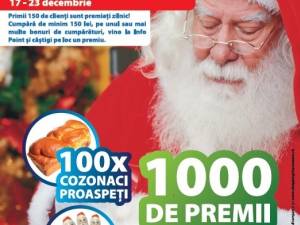 Sute de cadouri, oferite zilnic la Shopping City Suceava