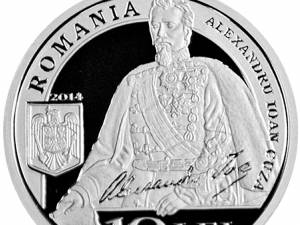 Moneda din argint dedicată aniversării CEC Bank - avers