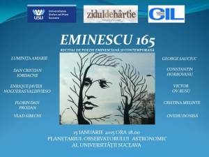 Lectură publică dedicată lui Mihai Eminescu, la Observatorul Astronomic