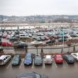 Parcarea Iulius Mall Suceava, plină de maşinile compărătorilor, chiar de la primele ore ale zilei întâi de reduceri