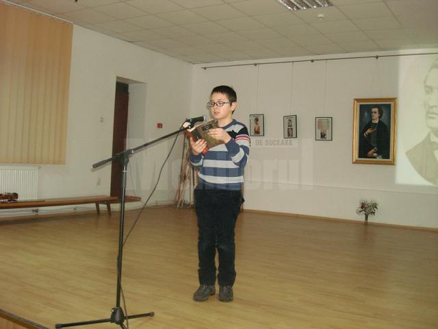 Poetul Mihai Eminescu a fost omagiat şi la Fălticeni