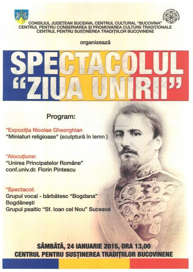 „Ziua Unirii”, la Centrul pentru Susţinerea Tradiţiilor Bucovinene