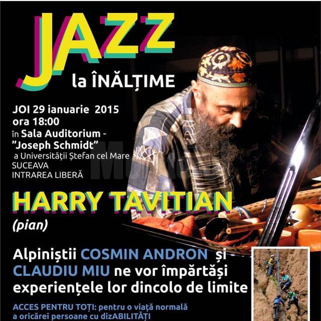 Concert de jazz cu Harry Tavitian, la Universitatea „Ştefan cel Mare”