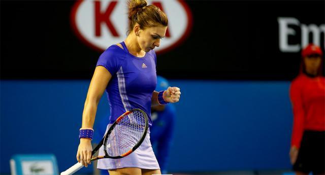 Simona Halep şi-a egalat obiectivul de anul trecut. Foto: ausopen.com