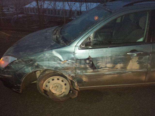 Două dintre maşinile avariate în urma accidentului de la Şcheia