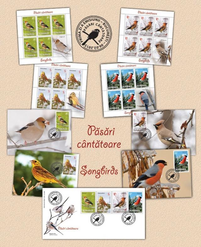 Emisiunea de mărci poştale „Păsări cântătoare”