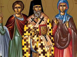 Sfântul Sfinţit Mucenic Teodot, Episcopul Chiriniei; Sfinţii Mucenici Isihie şi Nestor