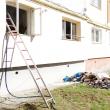 Panică într-un bloc din Burdujeni, din cauza unui incendiu provocat intenţionat într-un apartament