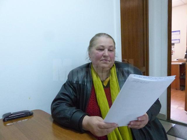 Maria Luţa, preşedintele Asociaţiei „Brădetul” Horodnic de Sus