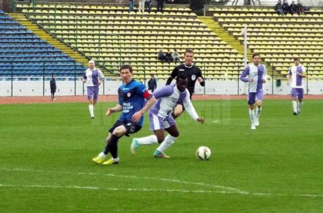 Fundaşul sucevean Daniel Bălan s-a aflat printre remarcaţii partidei Academica - Rapid