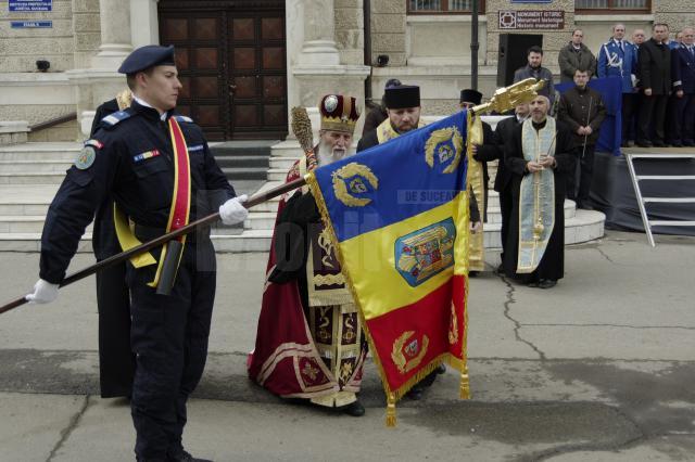 Jandarmii suceveni au primit Drapelul de luptă al inspectoratului