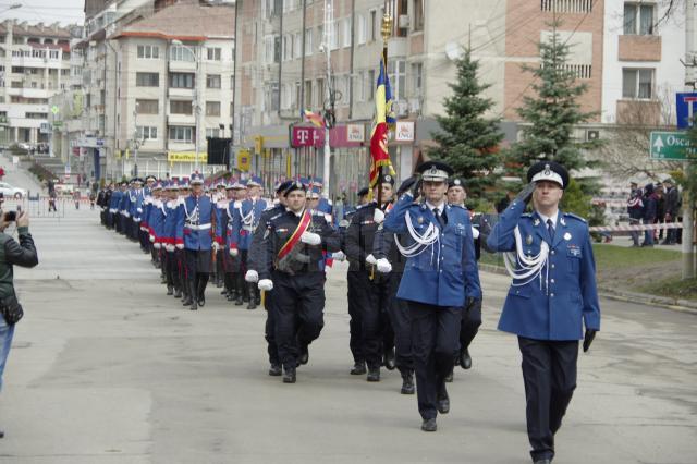 Jandarmii suceveni au primit Drapelul de luptă al inspectoratului