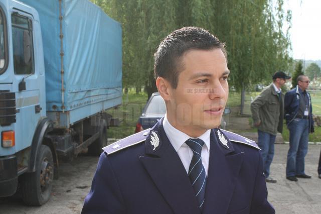 Subcomisarul Ionuţ Epureanu, purtătorul de cuvânt al Inspectoratului de Poliţie Judeţean (IPJ) Suceava
