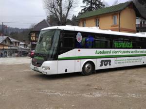 Autobuzul electric produs în Cehia, care va circula în Suceava săptămâna  viitoare. Foto: Promotor