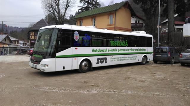 Autobuzul electric produs în Cehia, care va circula în Suceava săptămâna  viitoare. Foto: Promotor