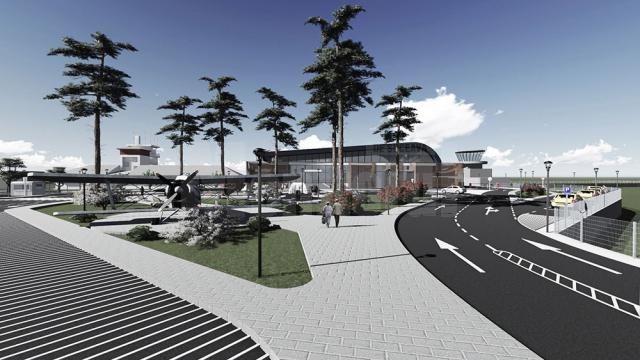 Zona din faţa aeroportului va fi modernizata în totalitate