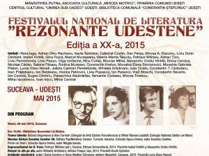 Festivalul naţional de literatură „Rezonanţe udeştene”