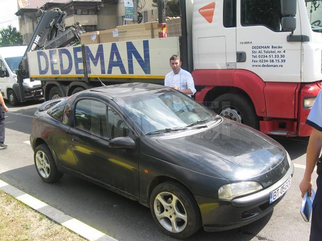 Ionuţ Nedelcu se afla la volanul autoturismului Opel care, cu două zile înainte, a blocat în jur de două ore traficul în Suceava, după ce a rămas fără benzină