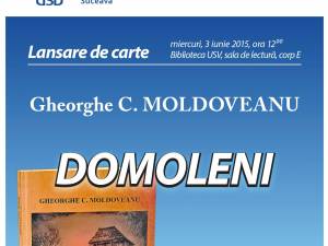 Gheorghe C. Moldoveanu îşi lansează o nouă carte la Biblioteca USV