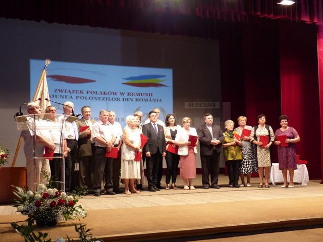 Colaboratorii Uniunii Polonezilor din România au fost răsplătiţi cu plachete omagiale