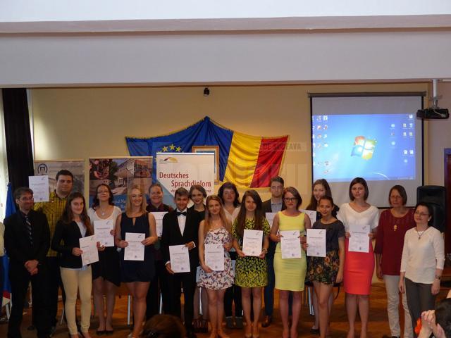 Au fost premiaţi 15 elevi care au promovat cu succes examenul de Sprachdiplom