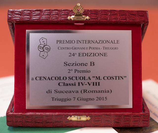 Elevi ai Şcolii „Miron Costin”, premiaţi în Milano, Italia, în cadrul unui concurs internaţional de poezie