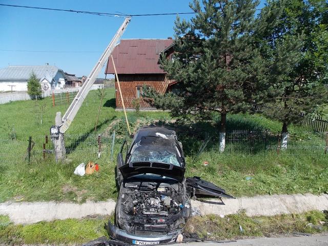 Lituanian implicat într-un accident violent la Poiana Stampei