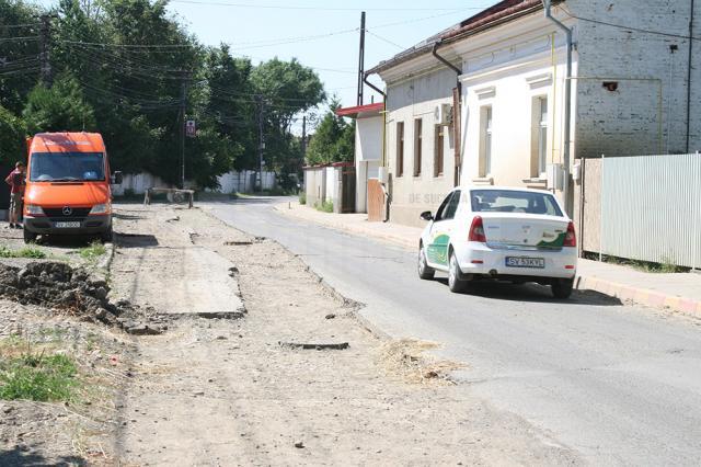 Strada C. Dobrogeanu Gherea, în imediata apropiere a vilei primarului Olărean