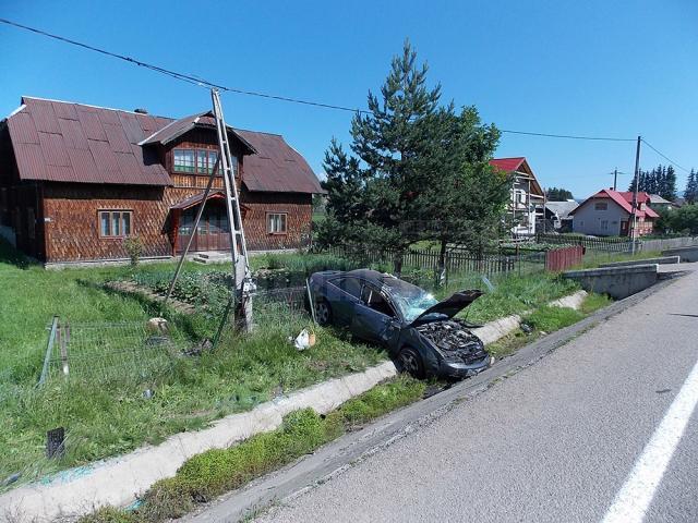 Accidentul s-a petrecut la Poiana Stampei, iar la volan se afla un lituanian în vârstă de 72 de ani