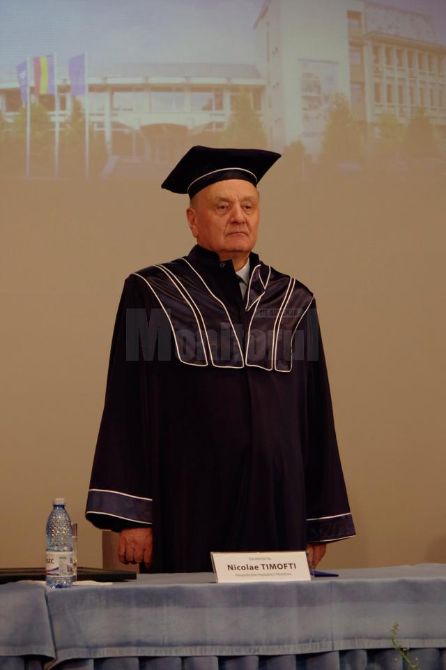 Preşedintele Republicii Moldova a fost distins cu titlul de Doctor Honoris Causa al Universităţii din Suceava