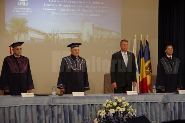 Festivitatea de decernare a titlului de DHC preşedintelui Republicii Moldova