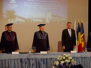 Festivitatea de decernare a titlului de Doctor Honoris Causa preşedintelui Republicii Moldova, Nicolae Timofti