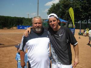 Ilie Mironescu împreună cu tenismenul Andrei Pavel