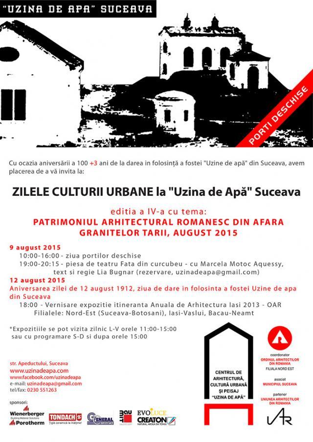 Zilele Culturii Urbane la „Uzina de Apă” Suceava