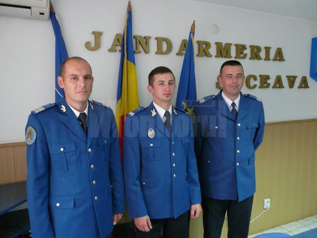 Jandarmi de la IJJ Suceava, înaintaţi în grad în cadrul ceremoniei de ieri