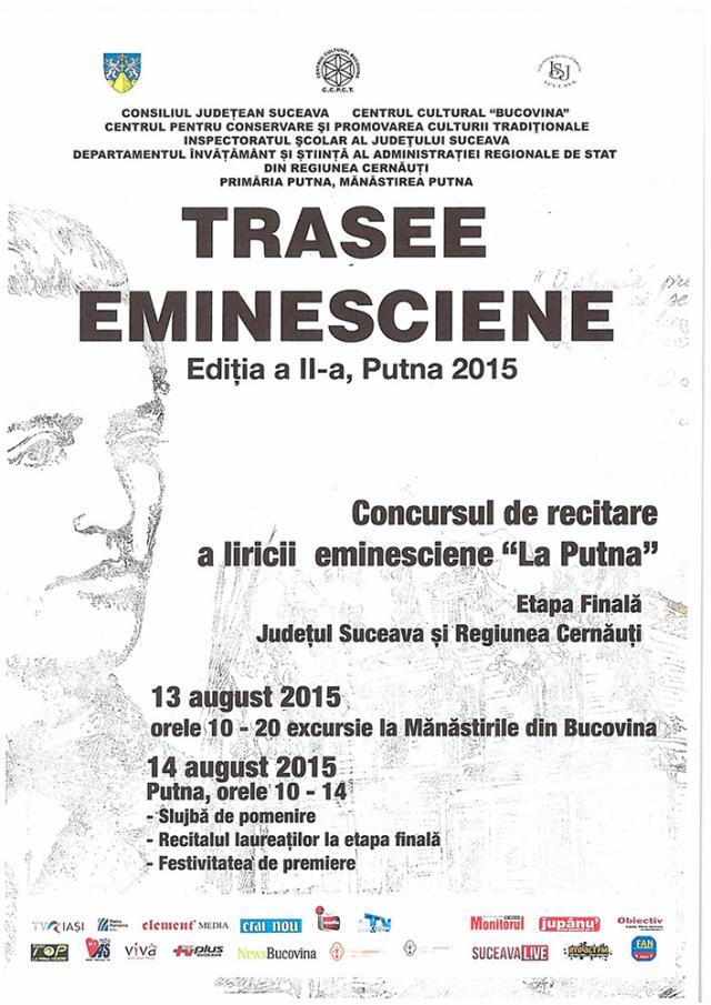 „Trasee eminesciene” - Putna 2015