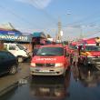 O autoutilitară intrată pe contrasens a izbit în plin un autobuz, pe o stradă din Suceava