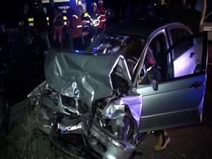 Accident cu zece răniţi, după o ciocnire violentă între un BMW şi un Mercedes